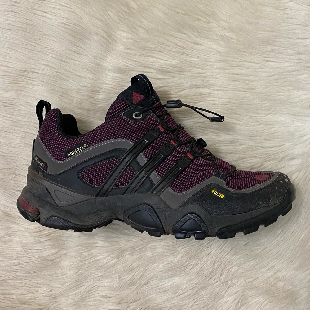 ADIDAS Mens Terrex Fast X FM Purple Low Cut Hiking Shoes (womens 8) - Picture 4 of 10